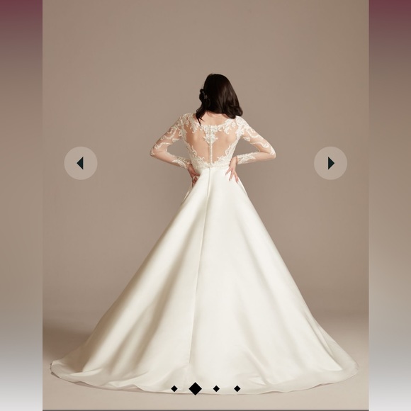 NWT Plus Size Oleg Cassini Wedding Dress - Picture 9 of 9